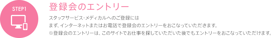 登録会のエントリー